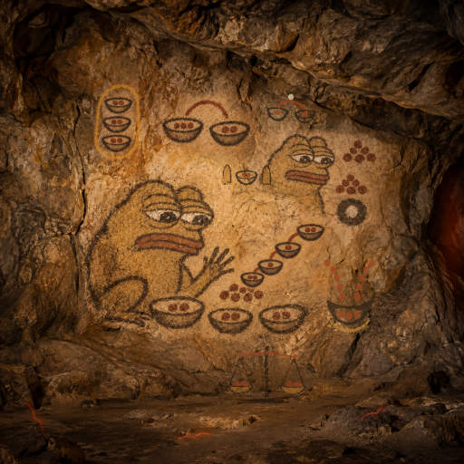 Pepe checks the promised shares on a second balance before anyone carries them away.